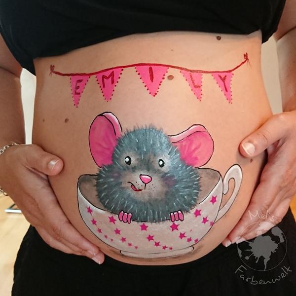 Babybauch-Maus