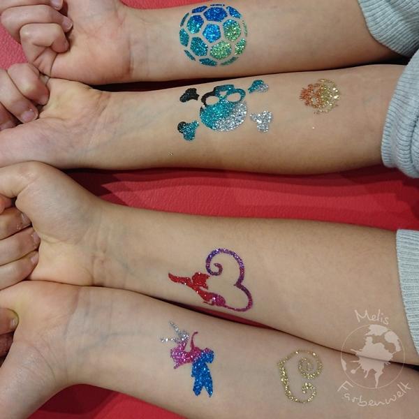 Glitzertattoos